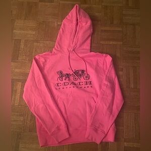 Pink medium Coach hoodie